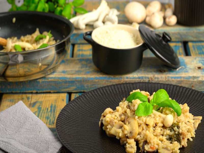 Risotto express aux champignons — recette Tadam chiffrée au prix du supermarché
